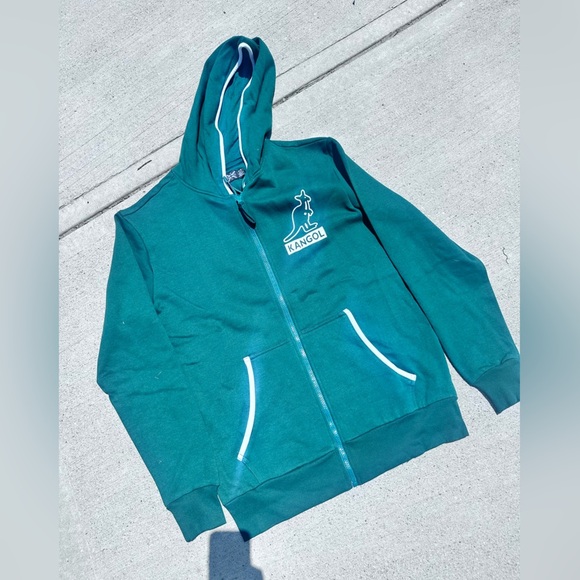 Kangol Green Zip-Up Hoodie NWT - Picture 1 of 2